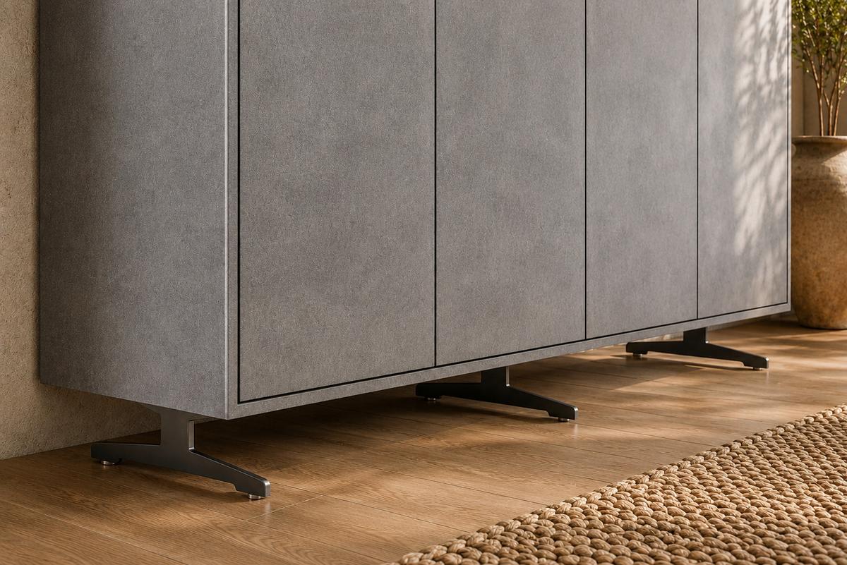 SIDEBOARD GALA Grau Holz - Grau, Holz/Metall (180/85/40cm) - KAWOLA
