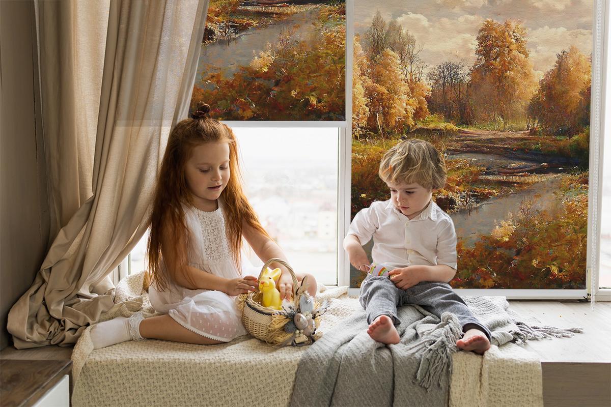 INNENROLLO - Fensterrollo - Rollo - 80x140 cm - Gemeinsam - Orange, Kunststoff (80/140/0.5cm) - TULUP