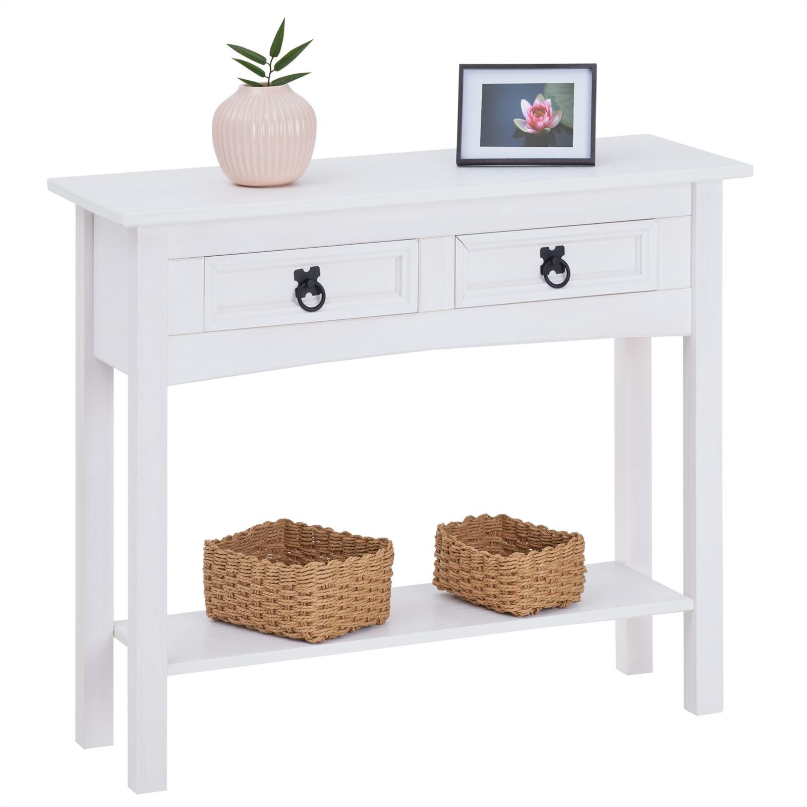 KONSOLENTISCH RURAL weiß - Weiß, Holz (32/88/73cm) - CARO-Möbel