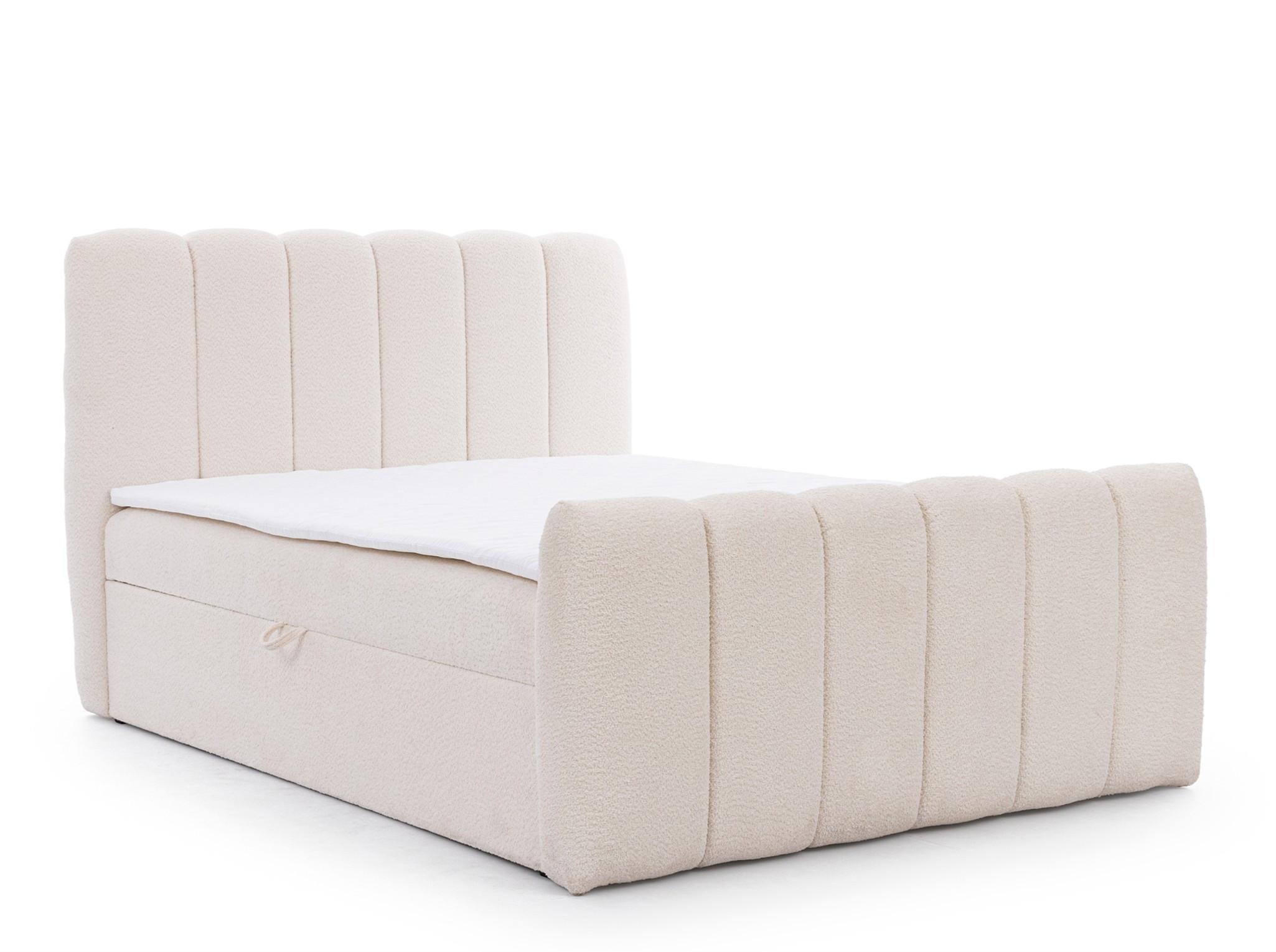 BOXBETT Denis Premium - Creme, Holzwerkstoff/Textil (160/200cm) - Fun Möbel