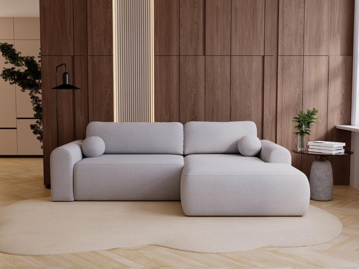 ECKSOFA Savana Grau Links - Grau, Holz/Textil (257/177cm) - Graingold