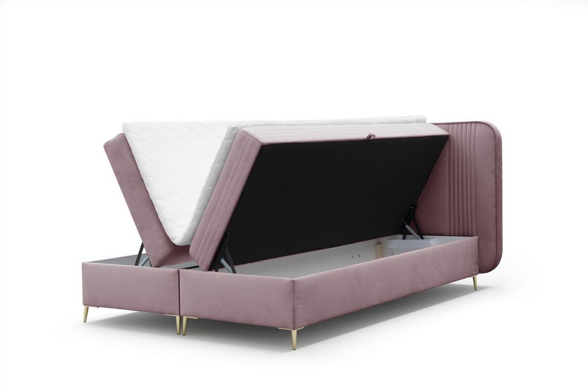 BOXBETT Alize - Altrosa, Holzwerkstoff/Textil (160/200cm) - Fun Möbel