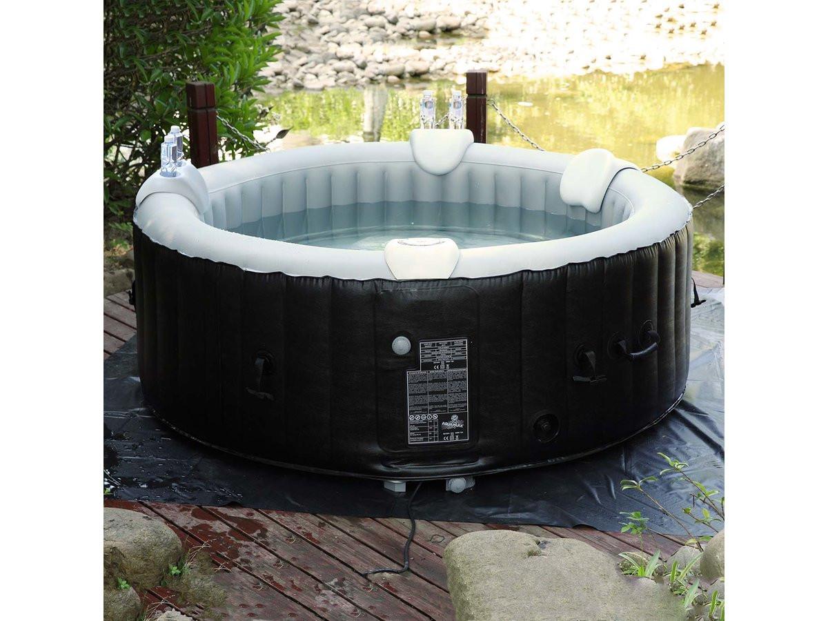 WHIRPOOL (AUFBLASBAR) lot de 2 appuie-têtes et 1 porte-gobelet pour spa weiss - Weiß, Kunststoff (23/25cm) - Habitat Garten