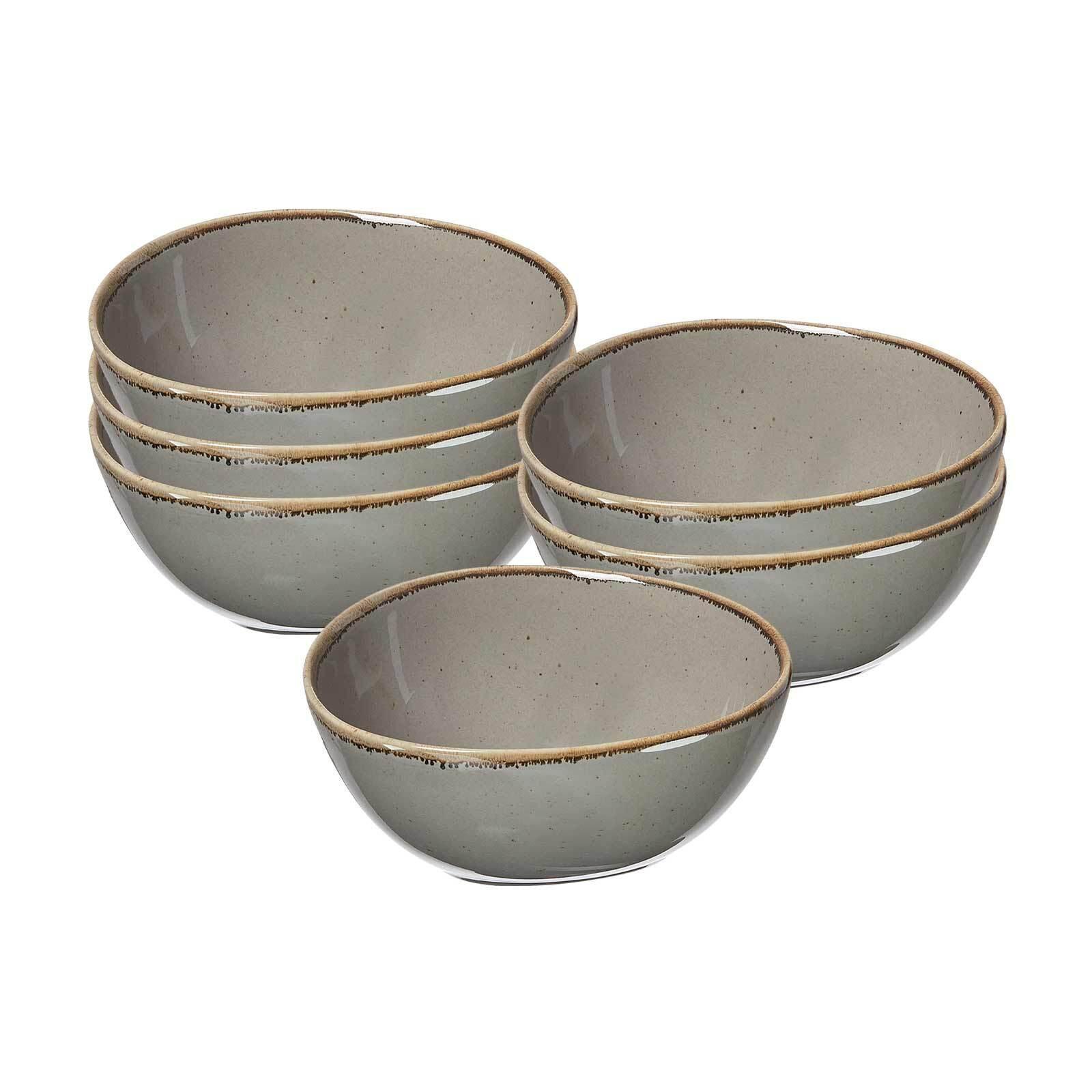 BEILAGENSCHALEN Taste taupe 14 x 11 cm 6er Set - Taupe, Keramik (14/11/7cm) - Ritzenhoff Breker