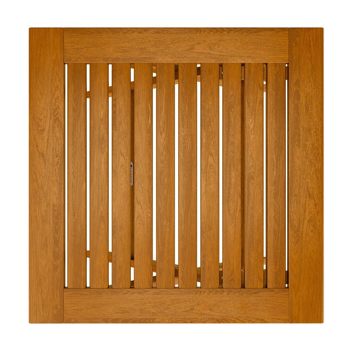 GARTENBEISTELLTISCH Zadar natur 46x46x46 cm - Naturfarben, Holz (46/46/46cm) - Juskys