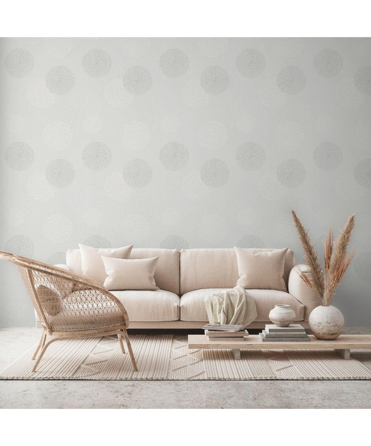 VLIESTAPETE Grau 53/1005 cm - Weiß/Grau, Textil (53/1cm) - KUNSTLOFT