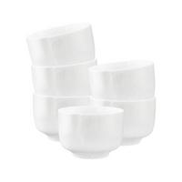 MILCHKAFFEETASSEN OHNE HENKEL Sento Home Aura white 350 ml 6er Set - Weiß, Keramik (0.35L) - Seltmann Weiden