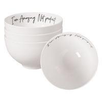 BOLS AMAZING NOT PERFECT Statement weiß ø 13,8 cm 4er Set - Weiß, Keramik (13.8cm) - Villeroy & Boch