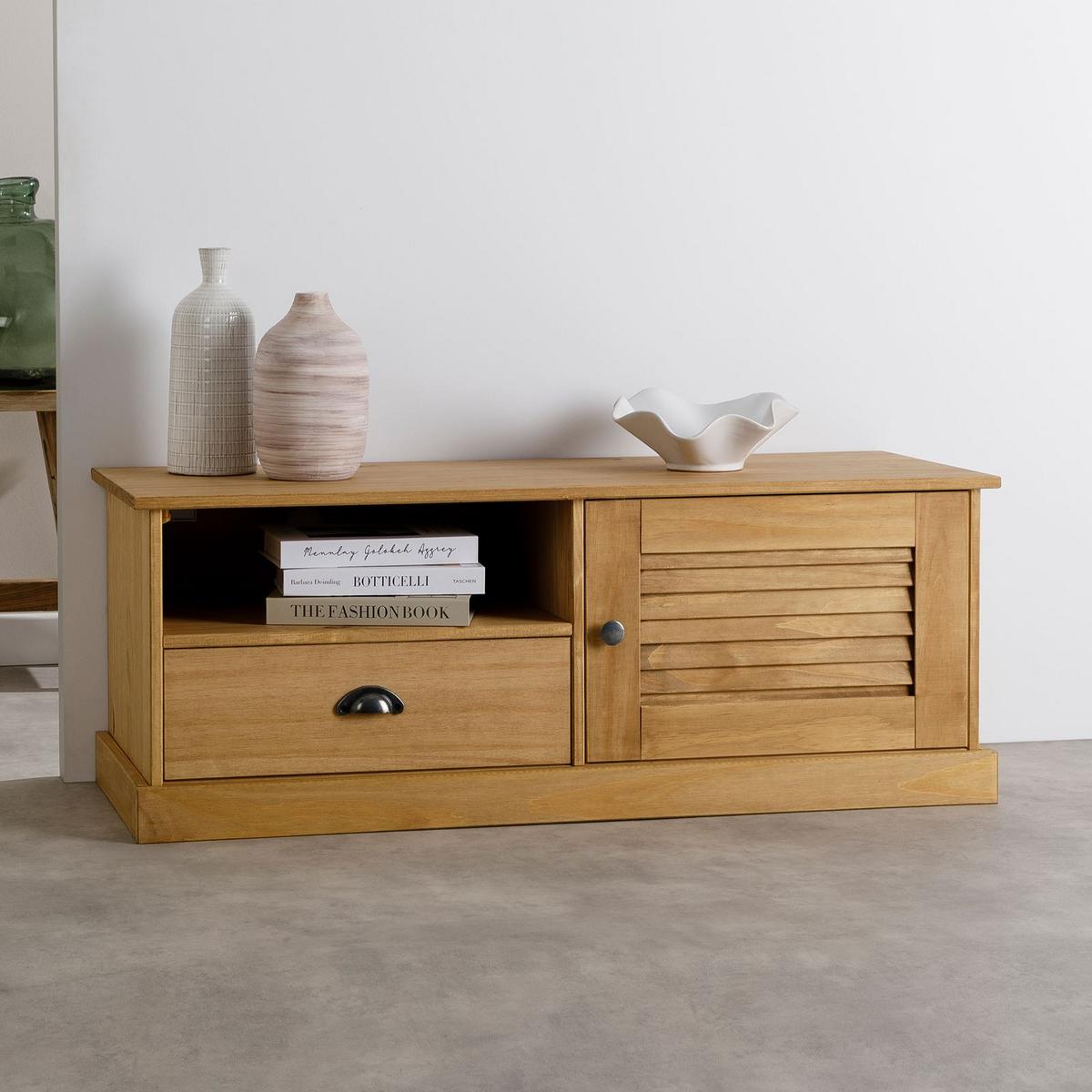 LOWBOARD VENETA - Kieferfarben, Holz (106/40/40cm) - IDIMEX