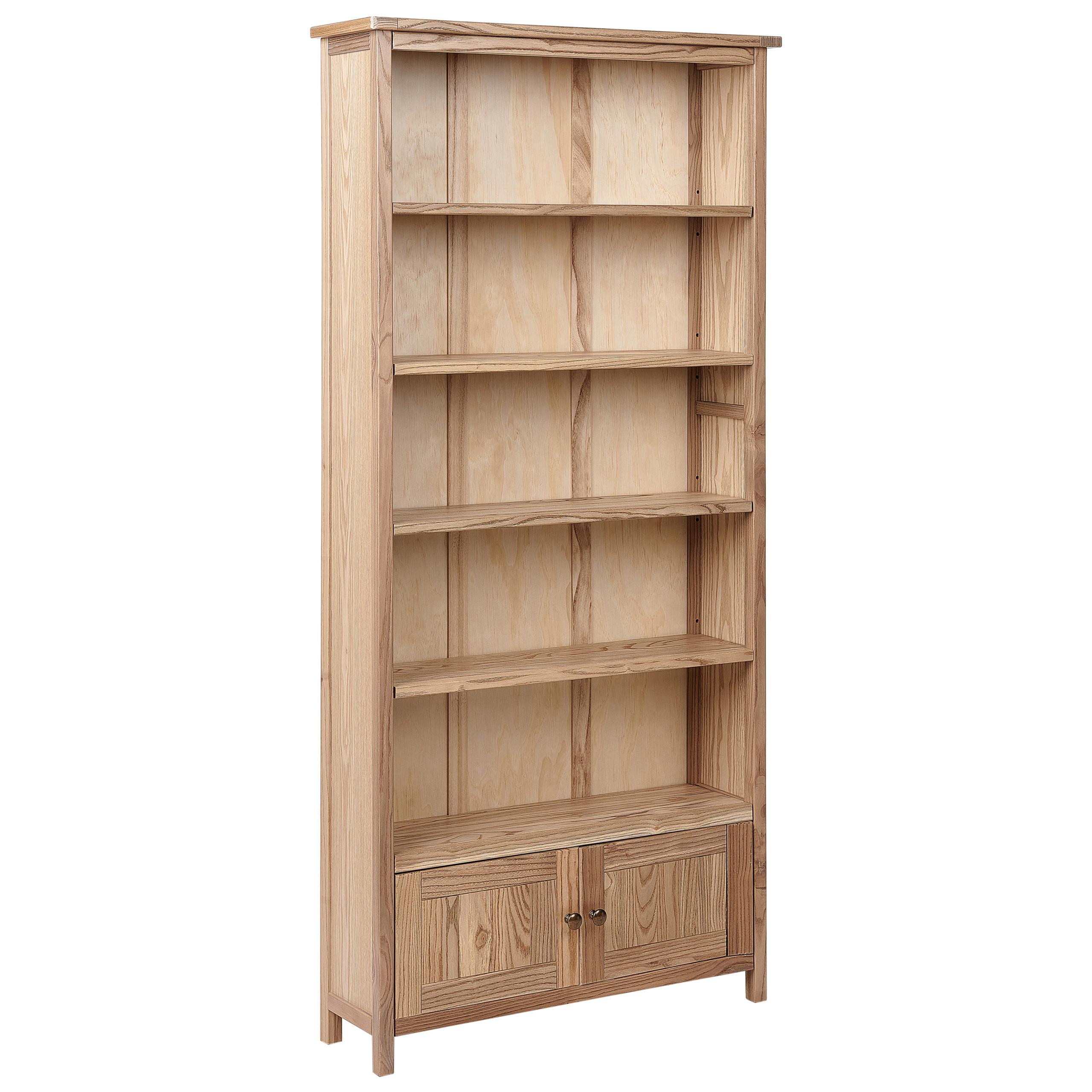 BÜCHERREGAL Sassafrasholz 179 cm Braun Salton - Braun, Holz (85/179/22cm) - Beliani