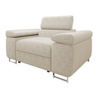 SESSEL Torezio Cord - Beige, Holz/Textil (134/90/102cm) - MIRJAN24