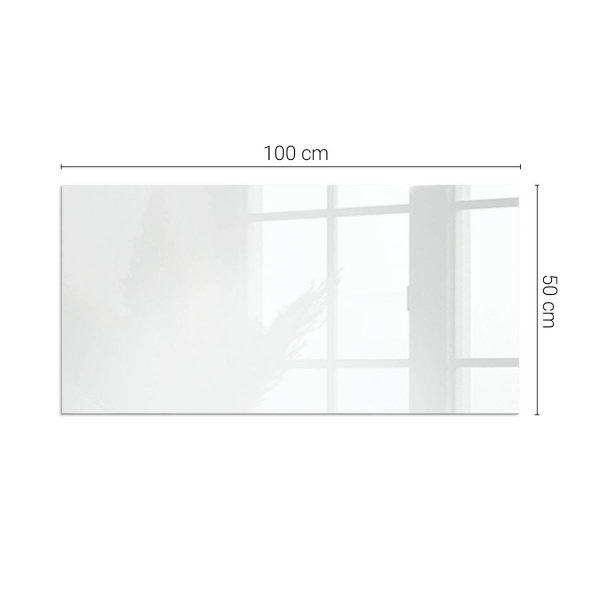 GLASPLATTE für Kamin 100x50 cm - Grau, Glas (100/50/0.4cm) - TULUP