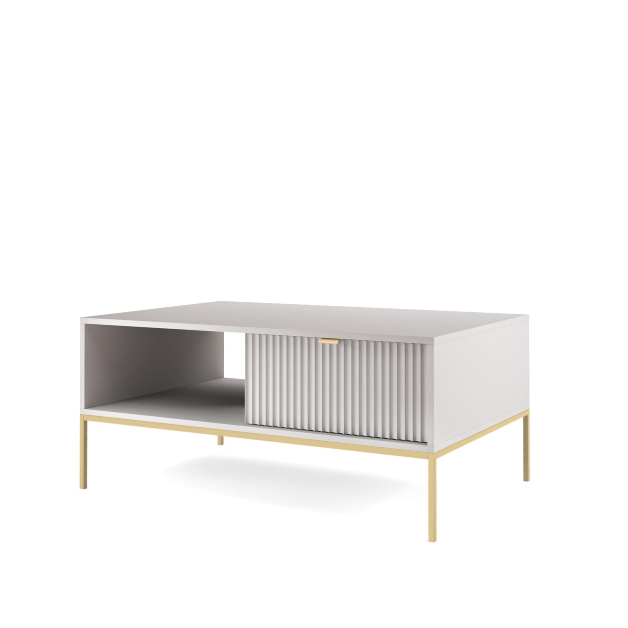 COUCHTISCH STELLARE 104/46/68 cm Grau - Grau, Holzwerkstoff (68/104/46cm) - MASSENO