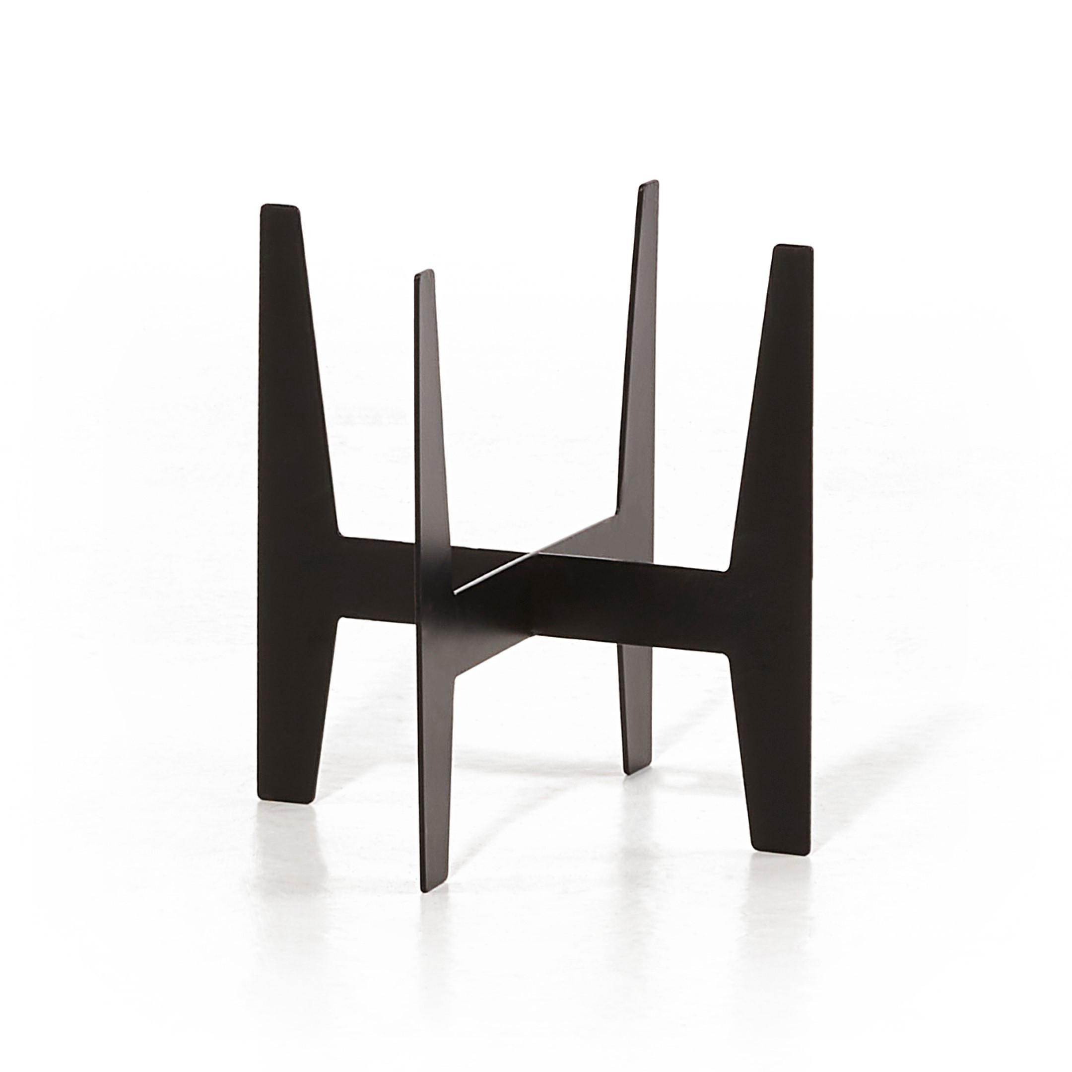 STELZEN für Blumentöpfe 22/22 cm Schwarz - Schwarz, Kunststoff (22/22cm) - Ecopots