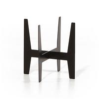 STELZEN für Blumentöpfe 22/22 cm Schwarz - Schwarz, Kunststoff (22/22cm) - Ecopots