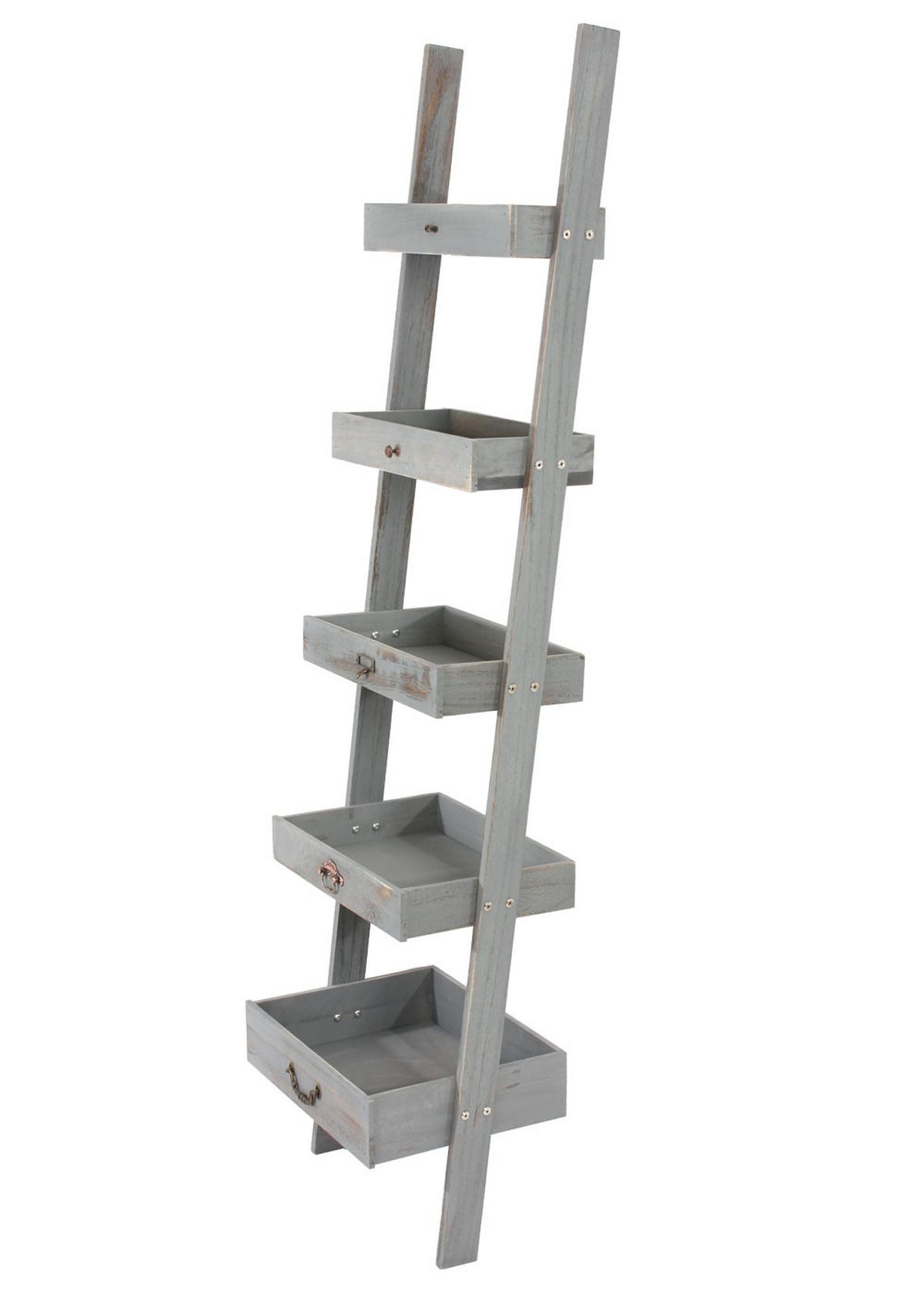 PFLANZREGAL BLUMENSTÄNDER Grau - Grau, Holz (43/169/32cm) - MCW