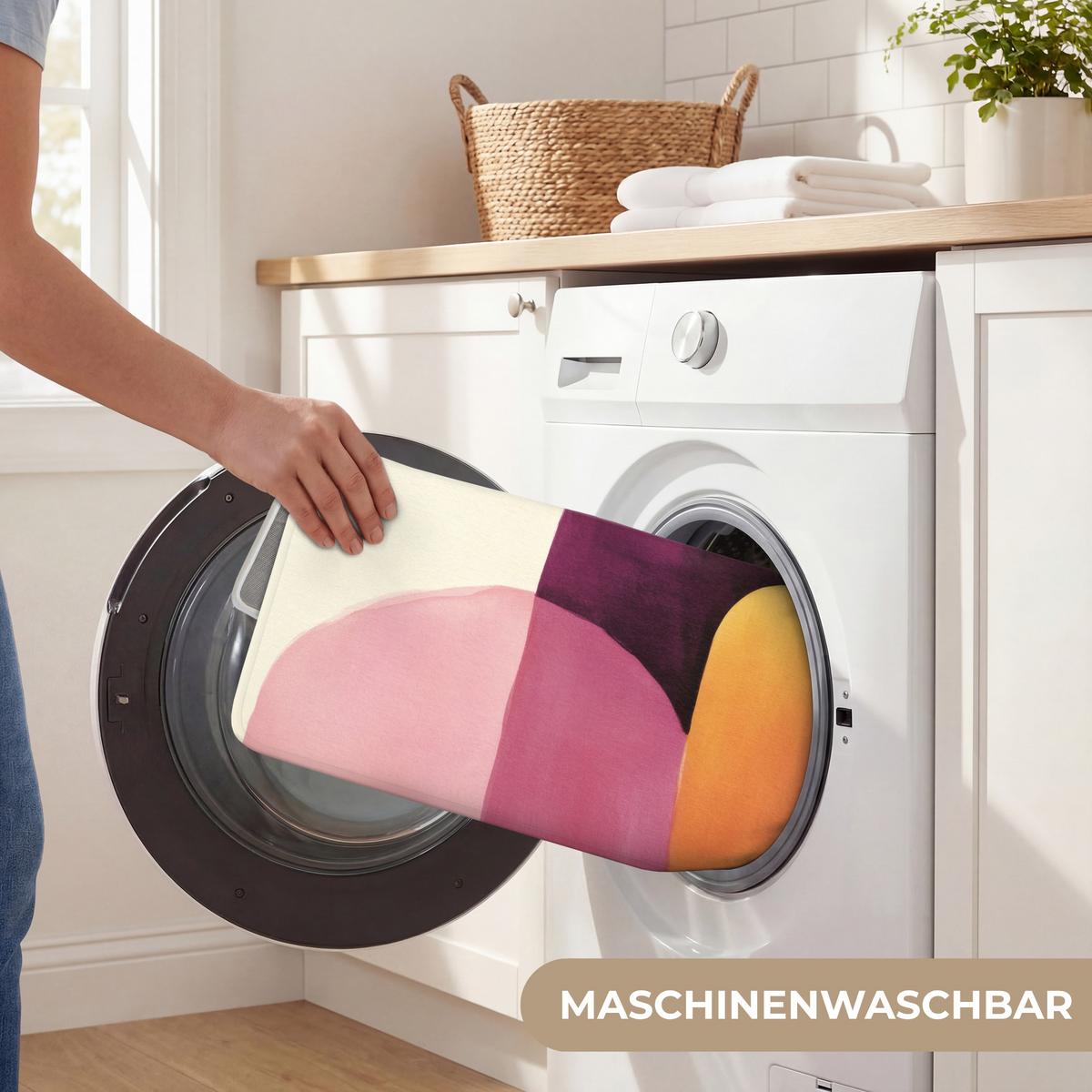 WC-VORLEGER Formen - Abstrakt - Farbenfroh WC Teppich 40x60 cm - Terracotta, Textil (40/1cm) - OnlyWow
