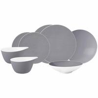 EINSTEIGER-SET Life Fashion Elegant Grey 8-tlg. - Grau, Keramik (2/2/2cm) - Seltmann Weiden