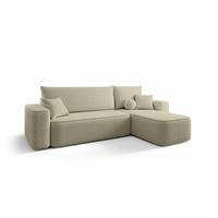 ECKSOFA Agepo Stoff Quelle - Hellbraun, Holzwerkstoff/Textil (250/150cm) - Fun Möbel