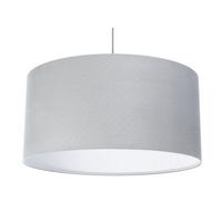 HÄNGELEUCHTE Grau 50/25 cm - Weiß/Grau, Kunststoff (50/0.8/25cm) - ONZENO