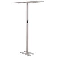 STEHLAMPE Sculptor 30/135/197 cm - Silberfarben, Metall (30/135/197cm) - Beliani