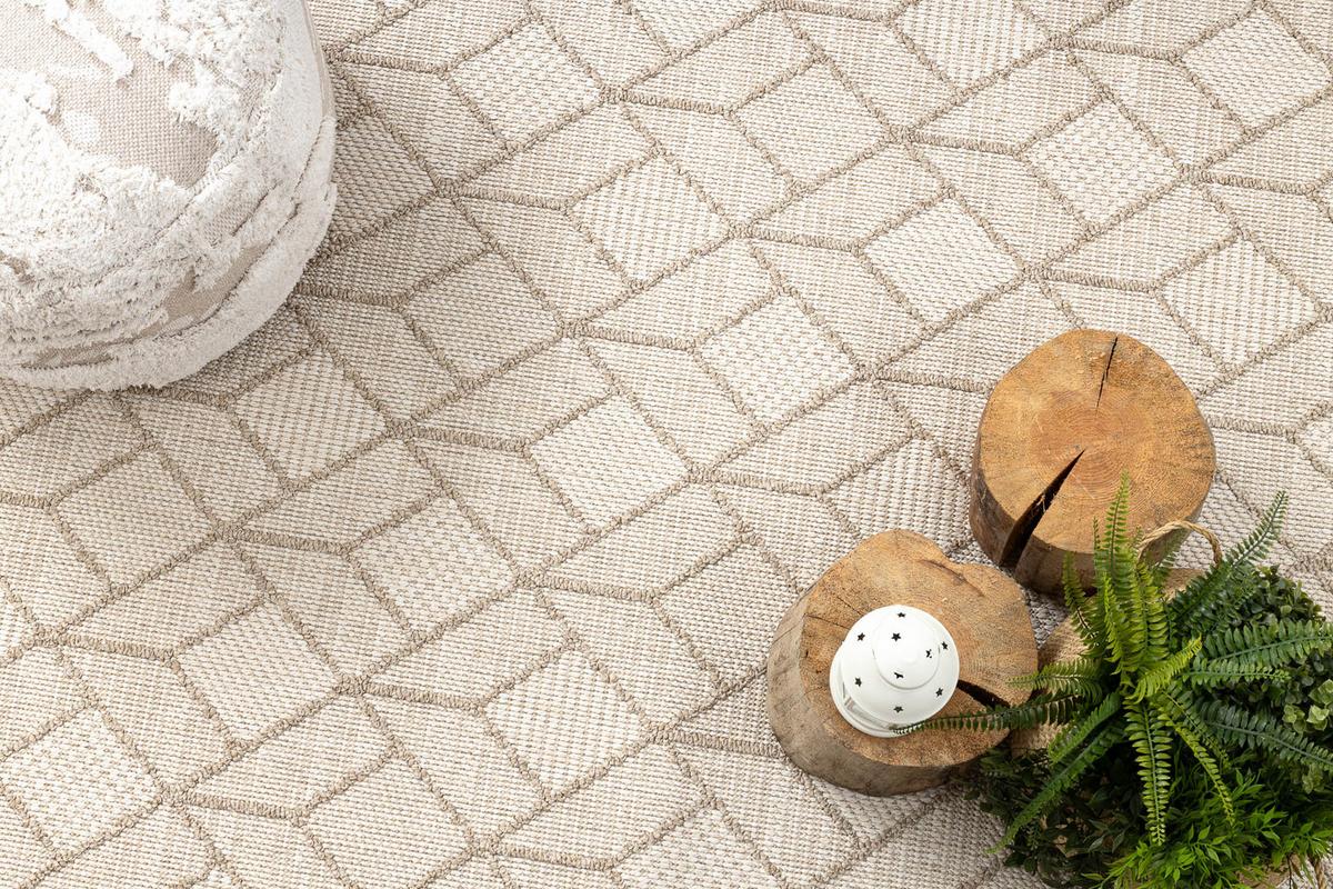 TEPPICH Origi 140/190 cm - Beige, Textil (140/190cm) - rugsX
