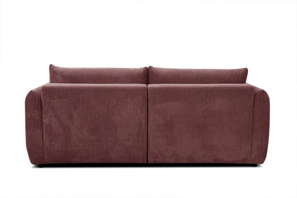 ECKSOFA TAUER 3-Sitzer, altrosa - Altrosa/Schwarz, Holzwerkstoff/Kunststoff (206/173cm) - Wozimo