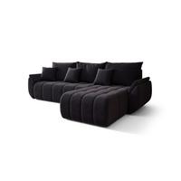 ECKSOFA Louise - Anthrazit, Holzwerkstoff/Textil (280/185cm) - Fun Möbel