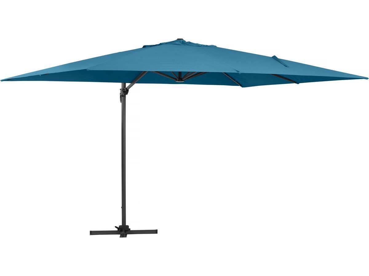 SONNENSCHIRM sun 4 Blau - Blau, Metall (400/300cm) - Habitat Garten