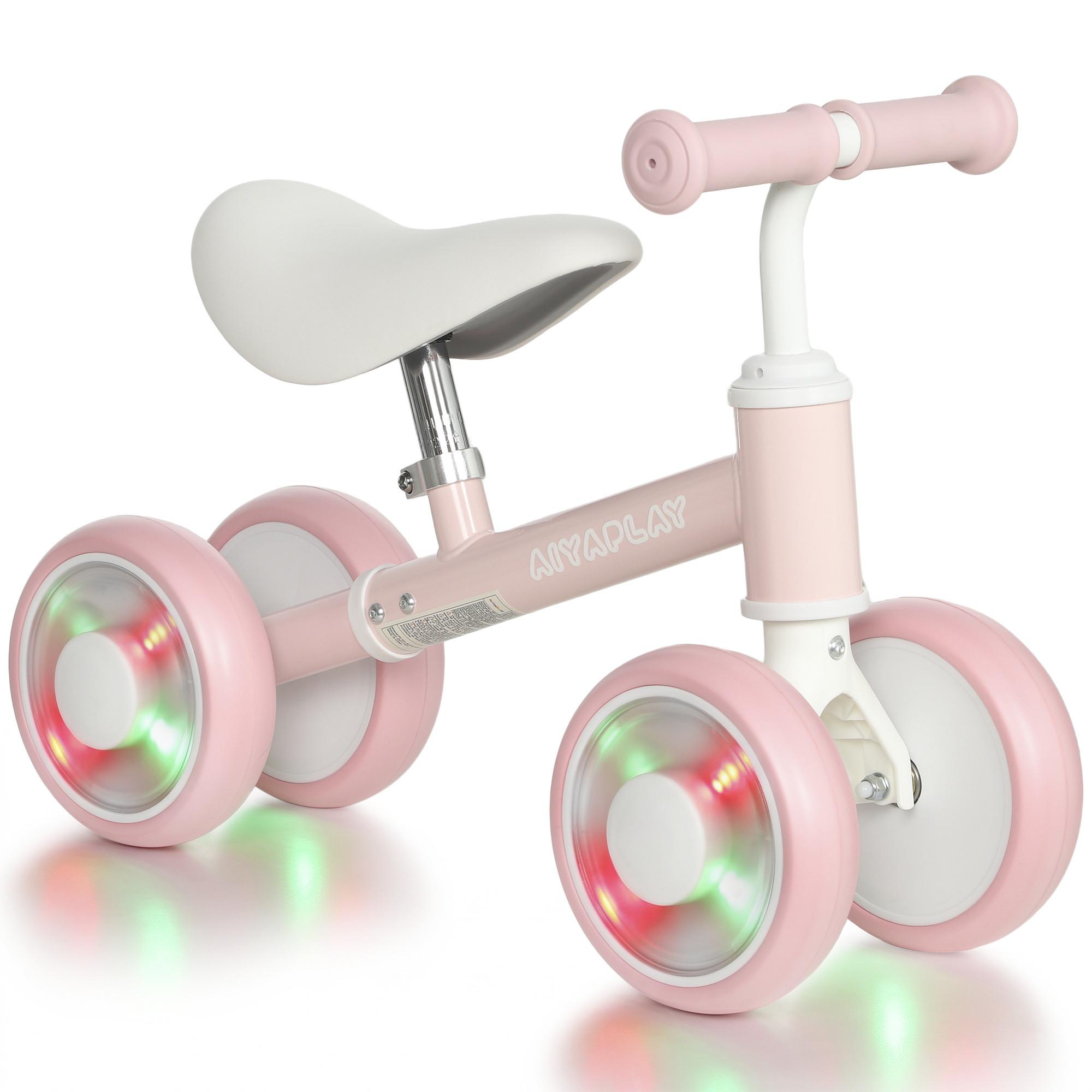 KINDER-LAUFRAD Stahl EVA Rosa - Rosa, Metall (52/22/37cm) - AIYAPLAY