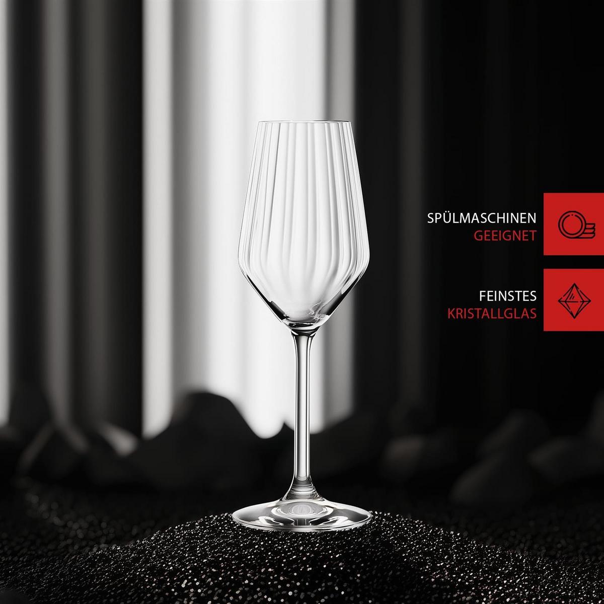 CHAMPAGNERGLÄSER Lifestyle transparent 310 ml 4er Set - Transparent, Glas (0.31L) - Spiegelau
