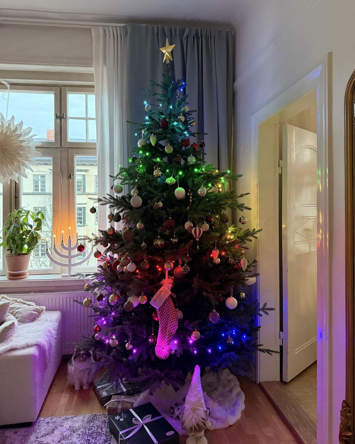 WEIHNACHTSBELEUCHTUNG Bunt Igaliku - Multicolor, Kunststoff (13cm) - Beliani