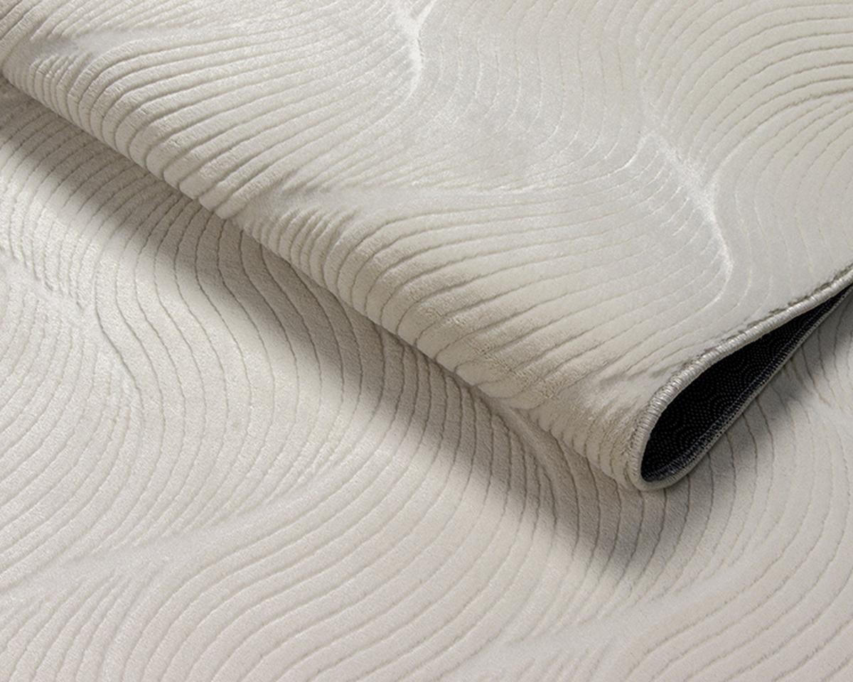 KURZFLORTEPPICH Antirutsch Geometrisch DALAR Polypropylen Creme 120 x 160 cm - Beige, Textil (120/160cm) - KADIMA DESIGN