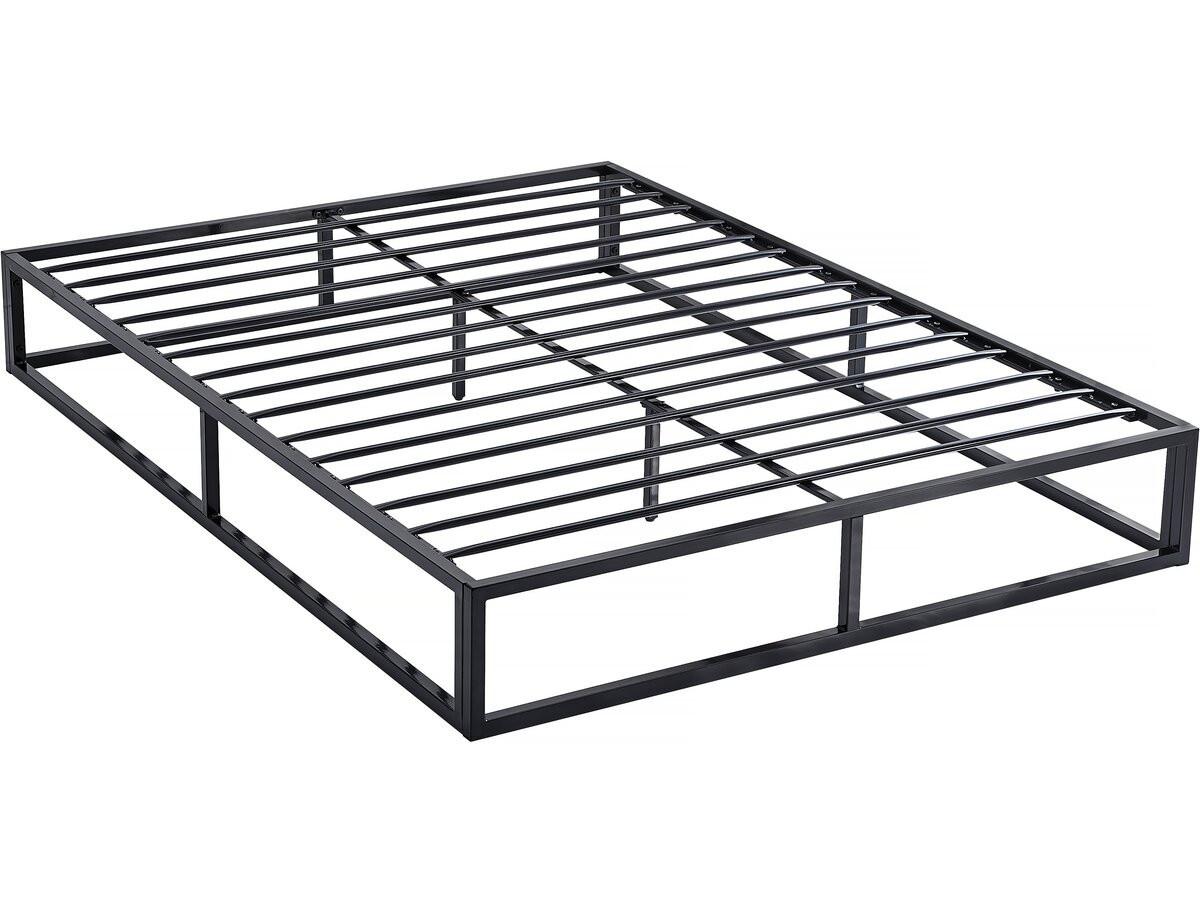 LATTENROST cadre de lit en métal 140 x 190 - noir Schwarz - Schwarz, Metall (140/190cm) - Habitat Garten