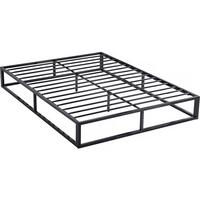 LATTENROST cadre de lit en métal 140 x 190 - noir Schwarz - Schwarz, Metall (140/190cm) - Habitat Garten