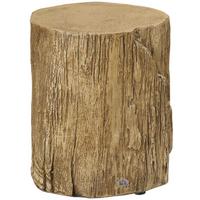 BEISTELLTISCH, Erzpulver, Naturholz - Naturfarben, Metall (37/37/43cm) - HOMCOM