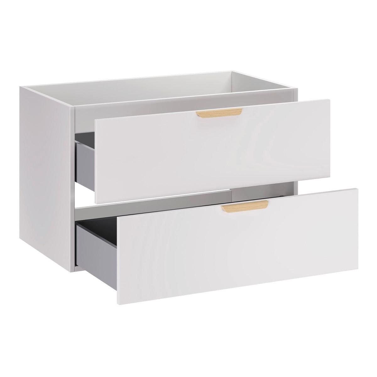 WASCHTISCHUNTERSCHRANK 80cm Oria Weiß - Weiß, Holzwerkstoff (80/50/45.5cm) - Petits-meubles