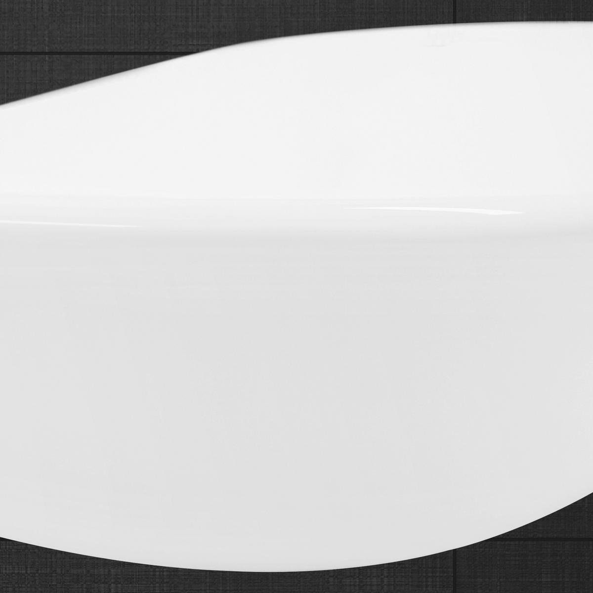 WASCHBECKEN - Weiß, Keramik (36.5/13/64cm) - ECD-Germany