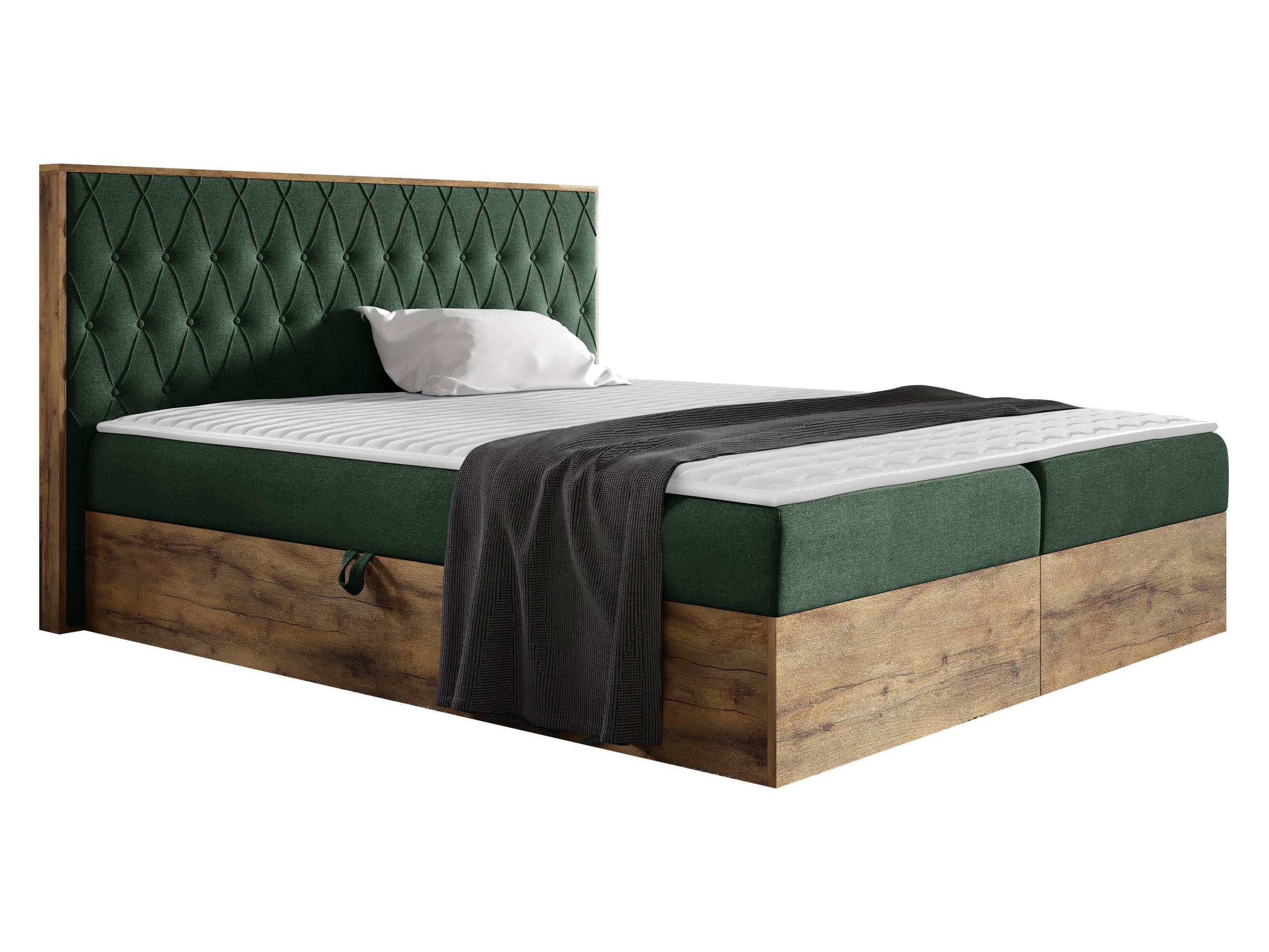 BOXBETT Wood 6 - H3 - Grün, Holz/Textil (160/200cm) - MIRJAN24