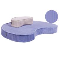 POUF Samtstoff Hellviolett Nili - Violett, Textil (90/10/75cm) - Beliani