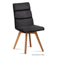 ESSZIMMERSTUHL (2er-Set) Dixie 47x92x60 Eiche geölt/Anthrazit - Eichefarben/Anthrazit, Kunststoff (60/92/47cm) - 58aufmkessel
