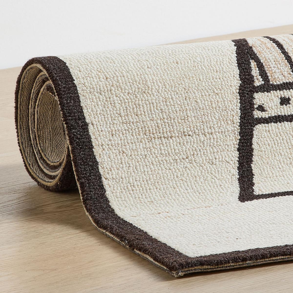 HANDTUFTTEPPICH Natur Kids - Kinderteppich mit Tipidesign 120 x 180 cm - Beige, Textil (120/180cm) - Natur Pur
