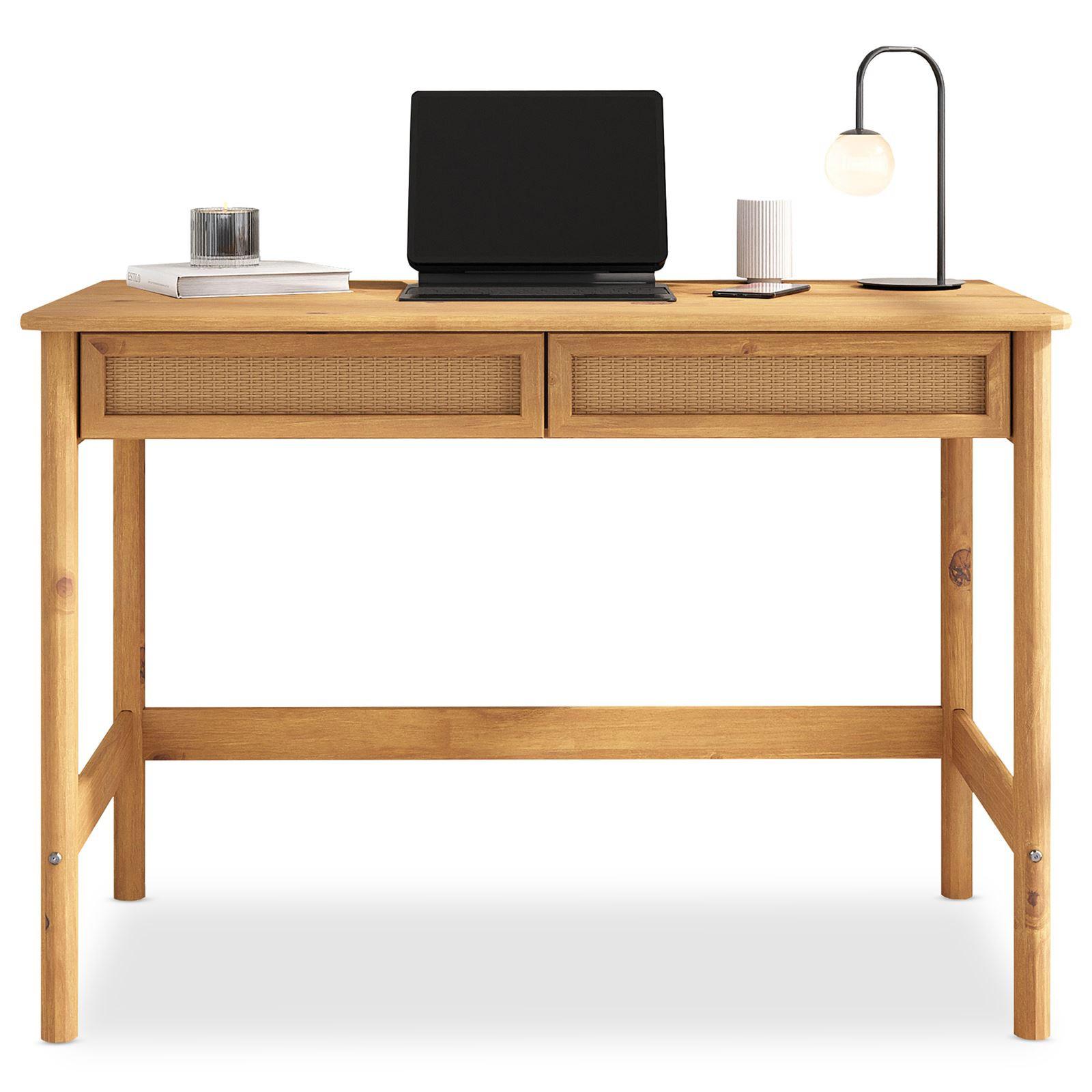 SCHREIBTISCH RODRIGO Eiche - Eichefarben, Holz (54/110/76cm) - IDIMEX