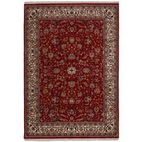 ORIENTTEPPICH Indo Isfahan, klassisch, strapazierfähig 120x180 cm - Rot, Textil (120/180cm) - Rug and Roll