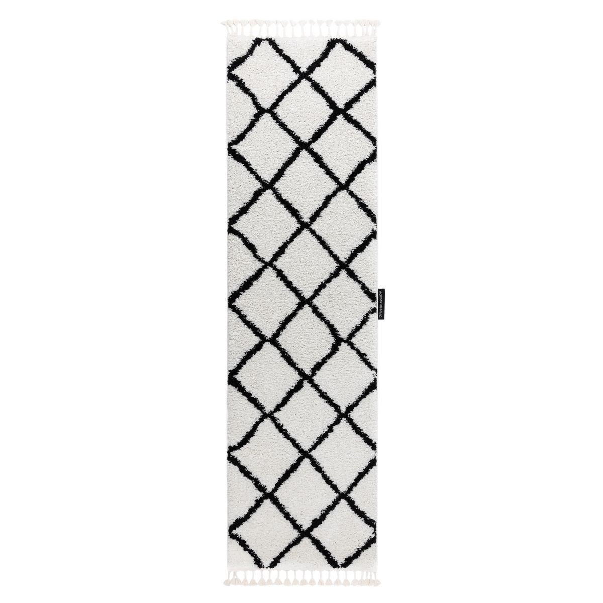 TEPPICH Berber 60/200 cm - Weiß, Textil (60/200cm) - rugsX