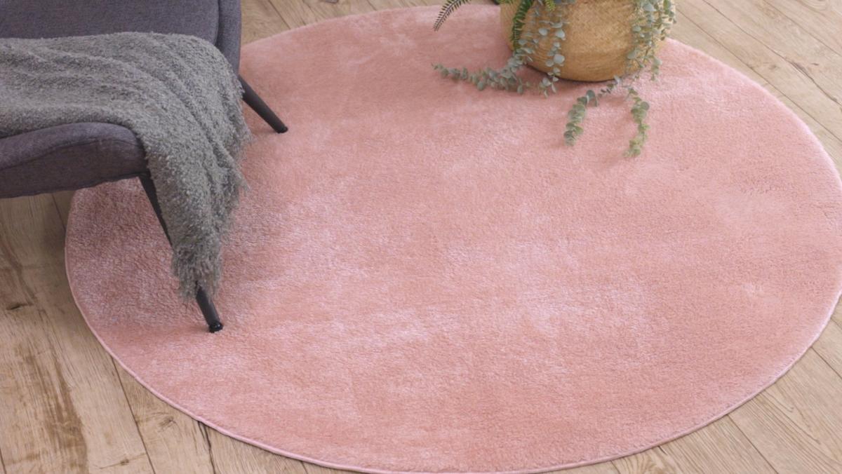 TEPPICH Lindo 200 cm - Pink, Textil (200/200cm) - rugsX