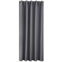VORHANG BOSTON DARK HxB 175x140 cm Dunkelgrau - Dunkelgrau, Textil (140/175cm) - Gardinenbox