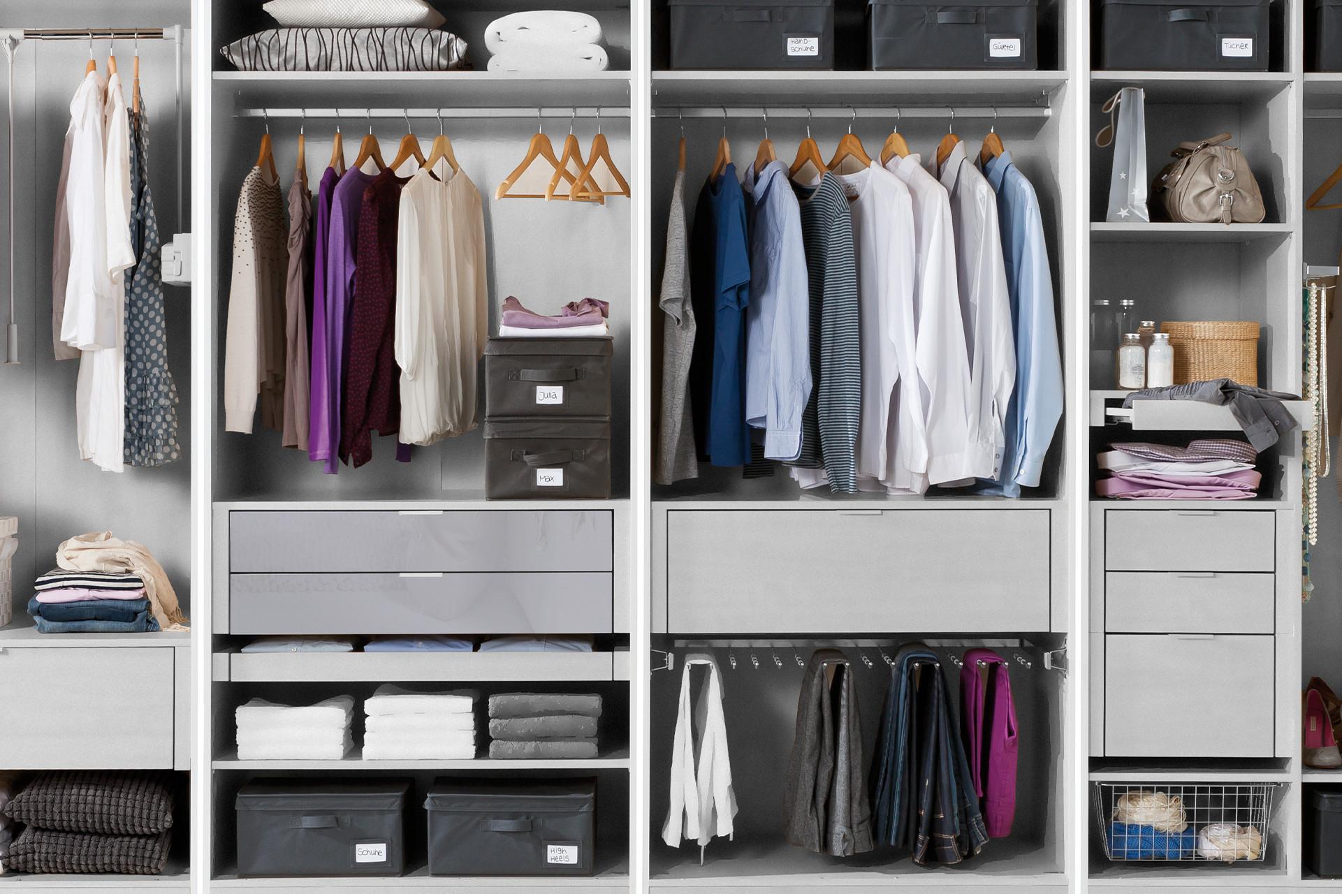 begehbaren kleiderschrank planen mit schrank- und regalsystemen.