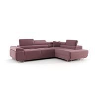 ECKSOFA Monaro Mit Schlaffunktion - Violett, Holzwerkstoff/Textil (275/202cm) - Fun Möbel