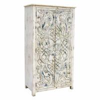 SCHRANK aus Holz 99x42x180 cm - Weiß, Holz (99/180/42cm) - Wanderlust